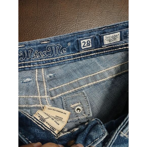 Miss Me Jeans Women Size 28 Boot Embellished Western Bootcut 34" Inseam JP516387 - Picture 3 of 6